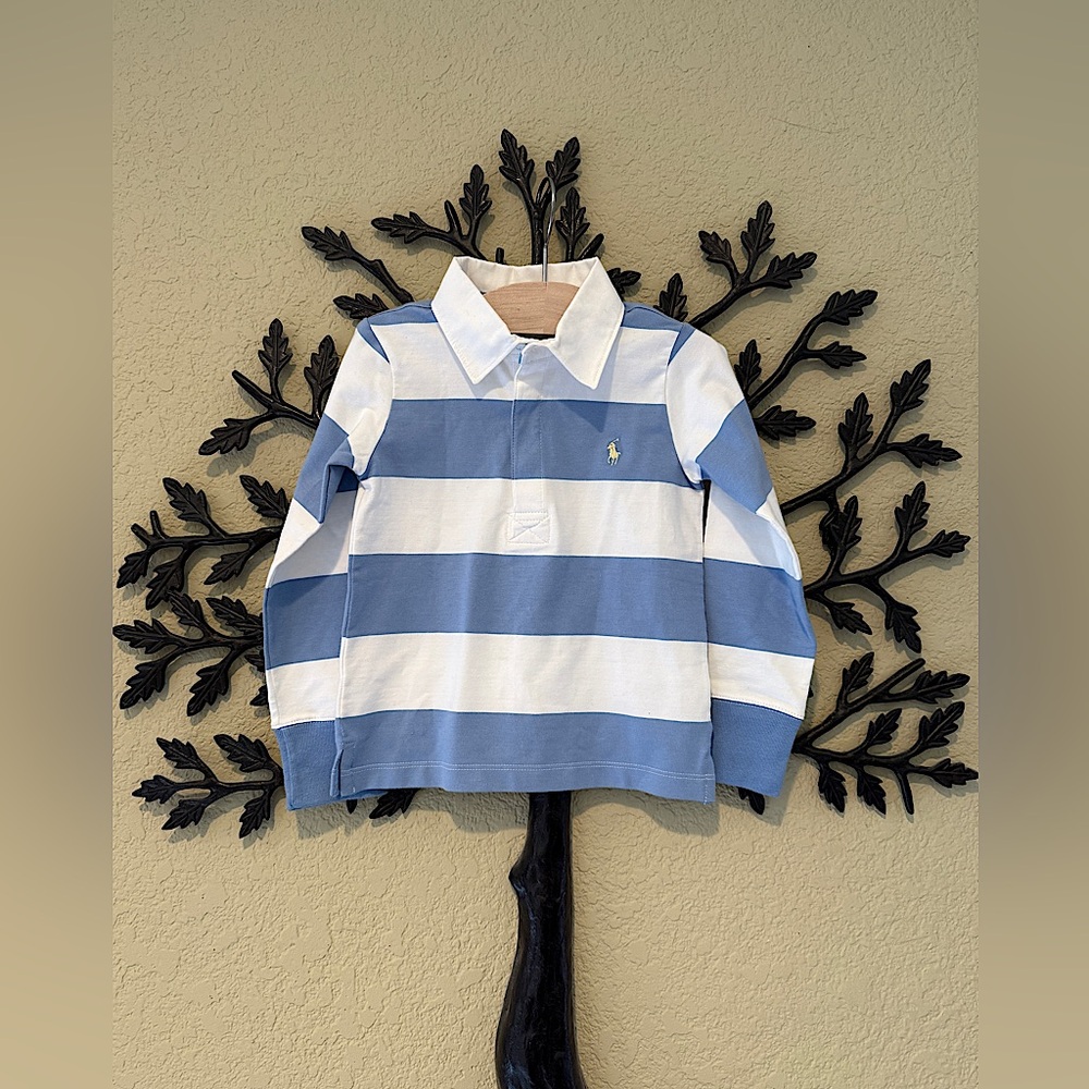 NWT Polo Ralph Lauren Boy The Iconic Rugby Shirt Size 4